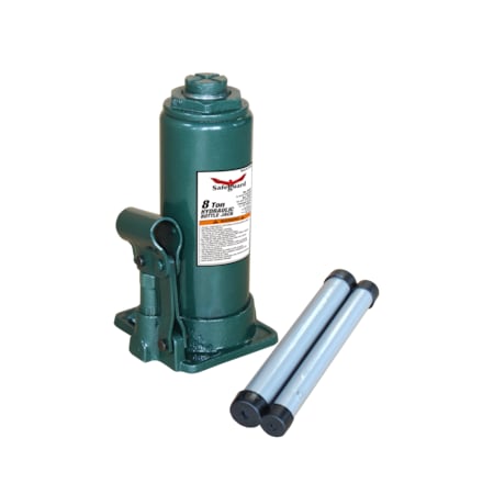 Safeguard Bottle Jack, Steel, 8 Ton Capacity 61081